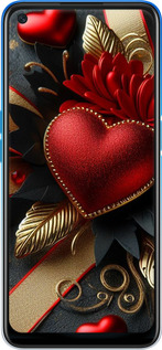 2D пластиковий чехол Сердечки v2 для Oppo A54 - 5832t-2306 изображение 