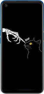 Силиконовый чехол Кошка для Oppo A54 - 6505u-2306 изображение 