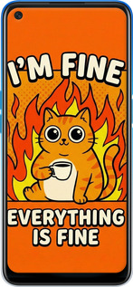 Силиконовый чехол Funny Cat для Oppo A54 - 6786u-2306 изображение 