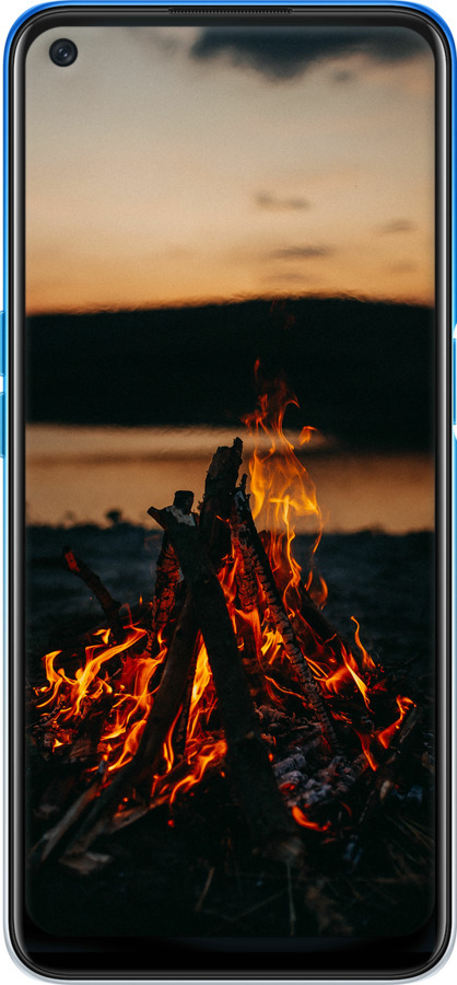 2D пластиковый чехол Огонь для Oppo A54 - 6021t-2306 изображение 
