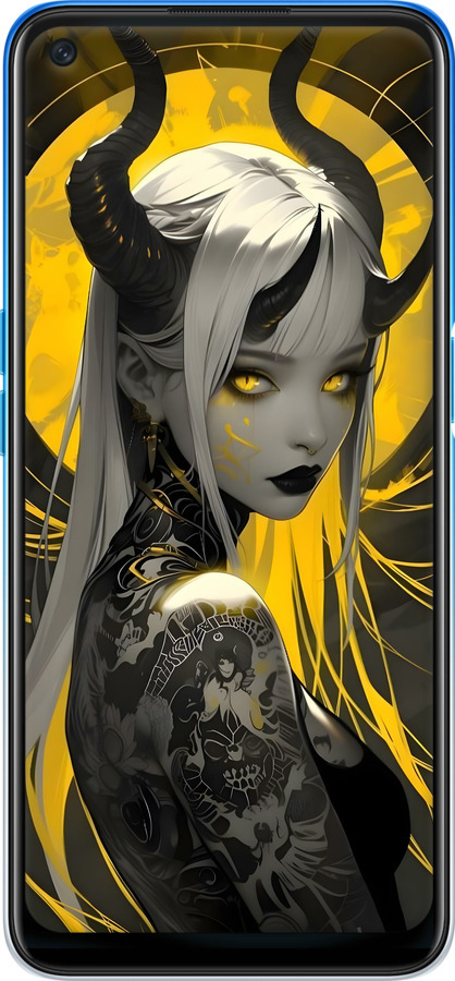 Силиконовый чехол Аниме демон 2 для Oppo A54 - 6309u-2306 изображение 