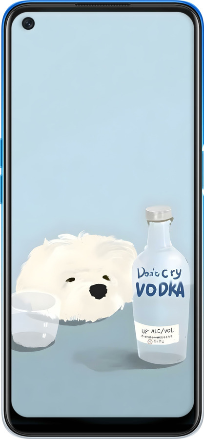 Силіконовий чехол Пес водка для Oppo A54 - 6368u-2306 изображение 