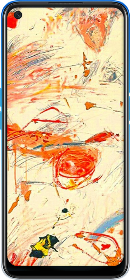 2D пластиковый чехол Динамичная картина с хаотичными мазками для Oppo A54 - 6540t-2306 изображение 