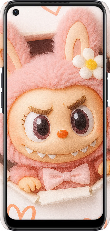 3D пластиковий матовий чехол Лабубу 2 для Oppo A55 - 6710m-2273 изображение 