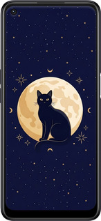 Силиконовый чехол Cute Cat Celestial/Witchy для Oppo A55 - 6787u-2273 изображение 