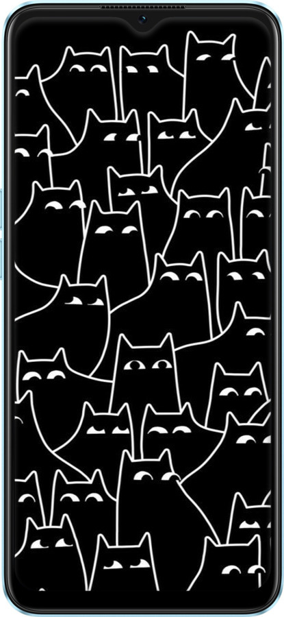 TPU чехол С изображением кошек для Oppo A57s - 6470b-2931 изображение 