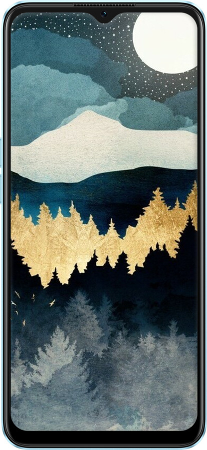 TPU чехол Нічний краєвид з лісом та горами для Oppo A57s - 6493b-2931 изображение 