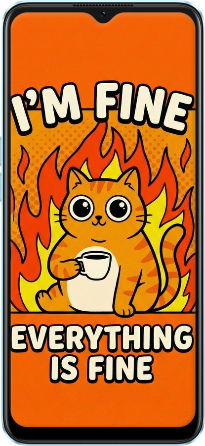 TPU чехол Funny Cat для Oppo A57s - 6786b-2931 изображение 