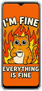 Силіконовий протиударний с посиленими кутами чехол Funny Cat для Oppo A57s - 6786sp-2931 изображение 