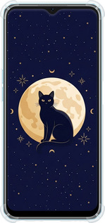 Силіконовий протиударний с посиленими кутами чехол Cute Cat Celestial/Witchy для Oppo A57s - 6787sp-2931 изображение 
