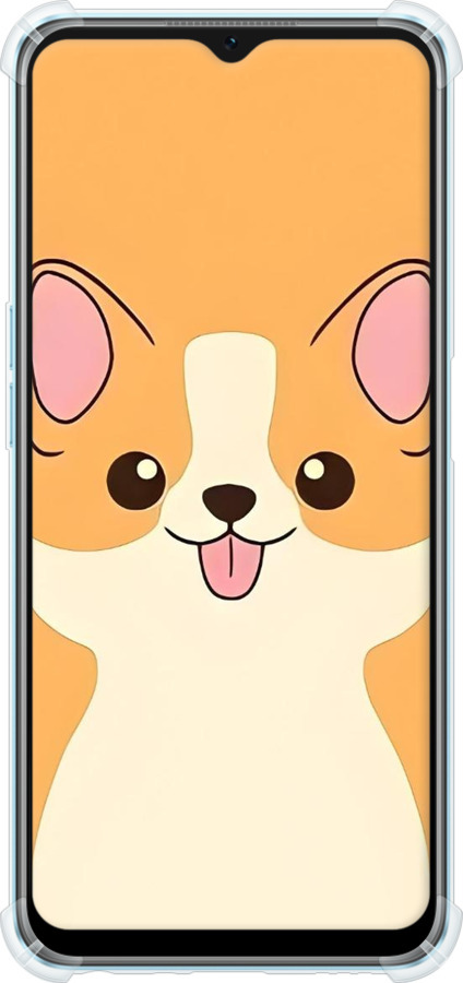 Силикон с усиленными углами чехол Милый пес для Oppo A57s - 6296sp-2931 изображение 