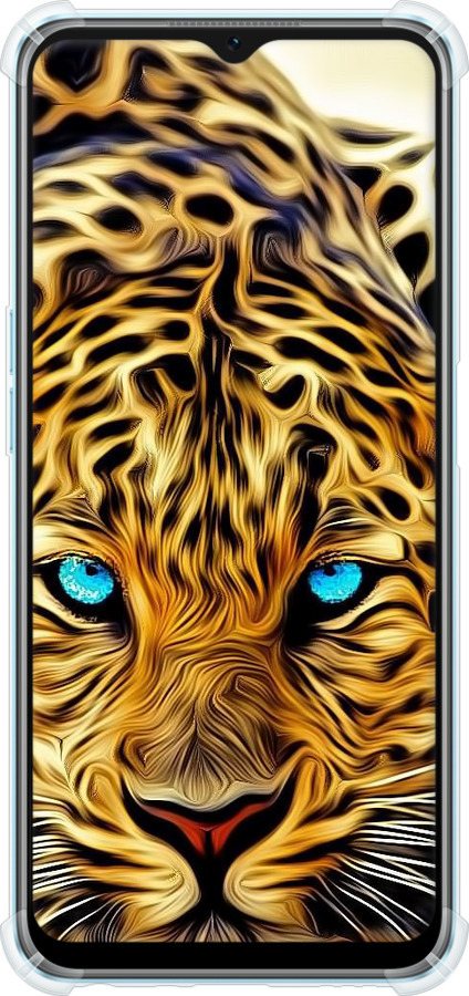 Силикон с усиленными углами чехол Леопард для Oppo A57s - 6611sp-2931 изображение 