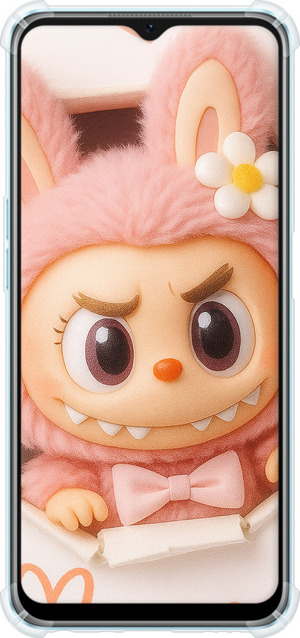 Силіконовий протиударний с посиленими кутами чехол Лабубу 2 для Oppo A57s - 6710sp-2931 изображение 
