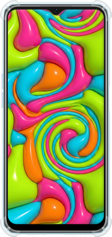 Силикон с усиленными углами чехол Y2K Jelly Dream для Oppo A57s - 6780sp-2931 изображение 