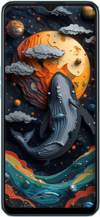Силіконовий чехол Кит у космосі для Oppo A57s - 6328u-2931 изображение 