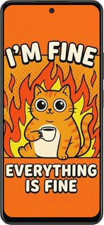 TPU чехол Funny Cat для Oppo A58 4G - 6786b-3184 изображение 