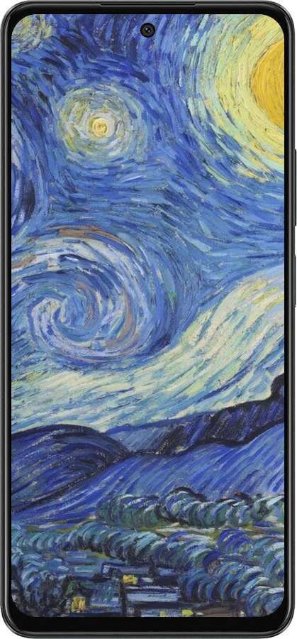TPU чехол «Звездная ночь» Винсента Ван Гога для Oppo A58 4G - 6433b-3184 изображение 