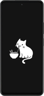 Силиконовый чехол С милым котом на черном фоне для Oppo A58 4G - 6528u-3184 изображение 