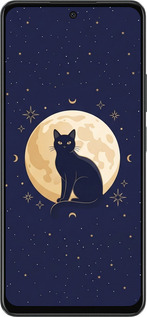 Силиконовый чехол Cute Cat Celestial/Witchy для Oppo A58 4G - 6787u-3184 изображение 
