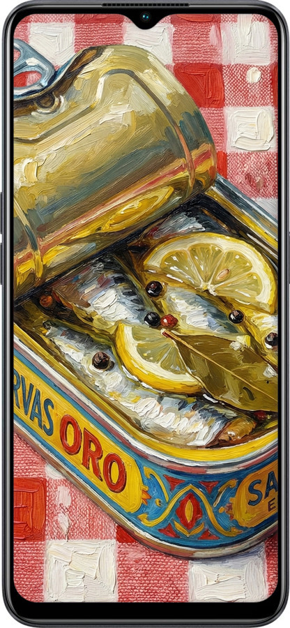 Силіконовий чехол Vintage Sardine Tin Phone для Oppo A78 5G - 6772u-3169 изображение 