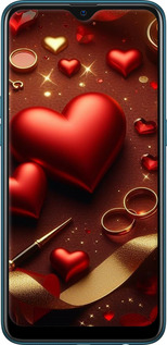 TPU чехол Сердечки v3 для Oppo A5S - 5833b-1892 изображение 