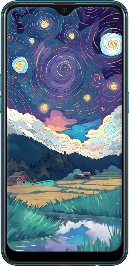 TPU чехол Креативний арт для Oppo A12 - 6322b-2557 изображение 
