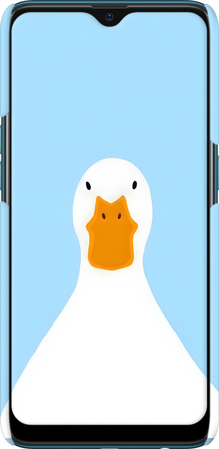 3D пластиковый матовый чехол Гусь для Oppo A12 - 6350m-2557 изображение 