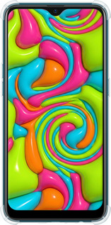 Силіконовий протиударний с посиленими кутами чехол Y2K Jelly Dream для Oppo A5S - 6780sp-1892 изображение 