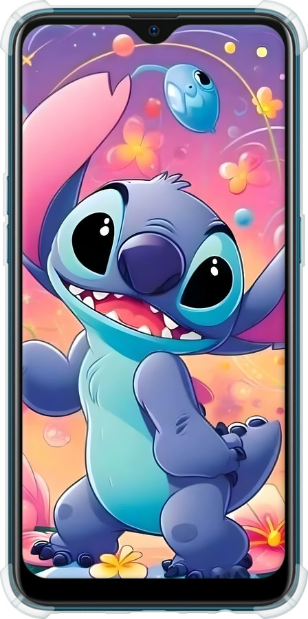 Силіконовий протиударний с посиленими кутами чехол Стич 2 для Oppo A5S - 6371sp-1892 изображение 