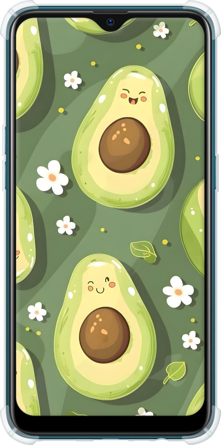 Силикон с усиленными углами чехол Авокадо для Oppo A5S - 6380sp-1892 изображение 