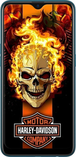 2D пластиковый чехол Харлей девидсон для Oppo A12 - 6370t-2557 изображение 