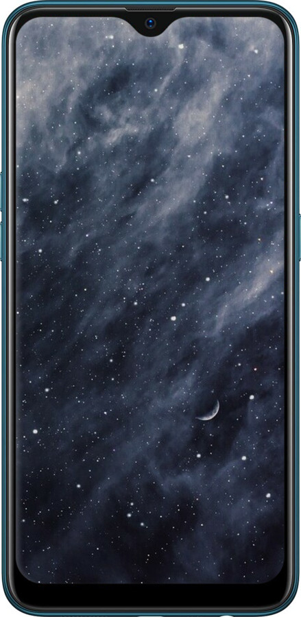 2D пластиковый чехол Голубые облака, Голубая луна для Oppo A12 - 6398t-2557 изображение 
