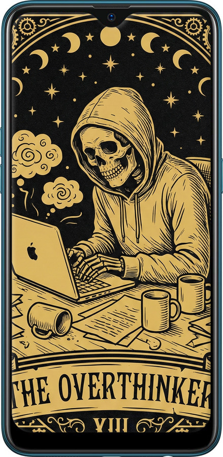 2D пластиковый чехол The Overthinker для Oppo A12 - 6774t-2557 изображение 