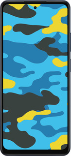 Силіконовий чехол Жовто-блакитний камуфляж для Oppo A5X 4G/5G - 1084u-4090 изображение 