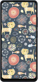 Силиконовый чехол Котята v4 для Oppo A5X 4G/5G - 1224u-4090 изображение 