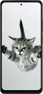 Силиконовый чехол Летящий котёнок для Oppo A5X 4G/5G - 2322u-4090 изображение 