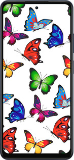 Силіконовий чехол Барвисті метелики для Oppo A5X 4G/5G - 4761u-4090 изображение 