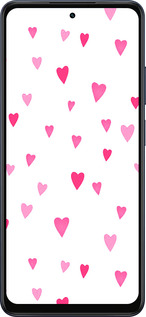 Силиконовый чехол Сердечки 2 для Oppo A5X 4G/5G - 4763u-4090 изображение 