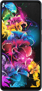 Силиконовый чехол Абстрактные цветы для Oppo A5X 4G/5G - 511u-4090 изображение 