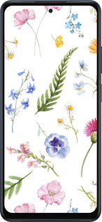 Силіконовий чехол Квітковий фон v2 для Oppo A5X 4G/5G - 5472u-4090 изображение 