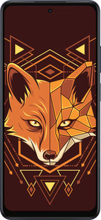 Силиконовый чехол Лиса геометрия для Oppo A5X 4G/5G - 5607u-4090 изображение 