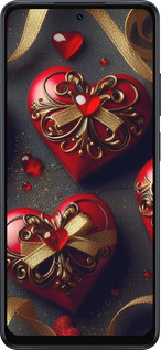 Силиконовый чехол Сердечки v4 для Oppo A5X 4G/5G - 5834u-4090 изображение 