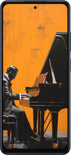 Силиконовый чехол Чехол для телефона Мужчина за Роялем для Oppo A5X 4G/5G - 5938u-4090 изображение 