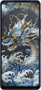 Силиконовый чехол Водяной дракон для Oppo A5X 4G/5G - 6113u-4090 изображение 