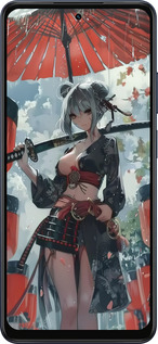 Силиконовый чехол Гейша-воин для Oppo A5X 4G/5G - 6124u-4090 изображение 