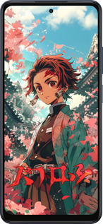 Силиконовый чехол Tanjiro Kamado для Oppo A5X 4G/5G - 6132u-4090 изображение 