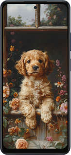 Силиконовый чехол Щенок cocker spaniel для Oppo A5X 4G/5G - 6136u-4090 изображение 