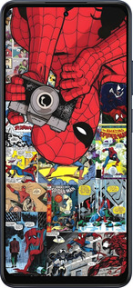 Силиконовый чехол Человек паук 2 для Oppo A5X 4G/5G - 6333u-4090 изображение 