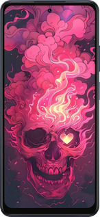 Силиконовый чехол Череп арт для Oppo A5X 4G/5G - 6385u-4090 изображение 