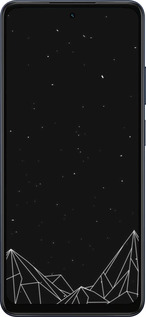 Силиконовый чехол Черно белые абстрактные горы для Oppo A5X 4G/5G - 6437u-4090 изображение 